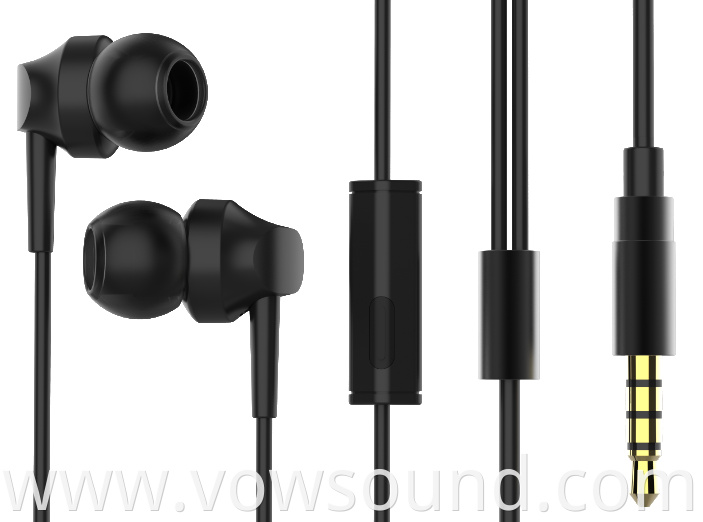 3.5mm Earphone Wired Headphones Earbud with Microphone